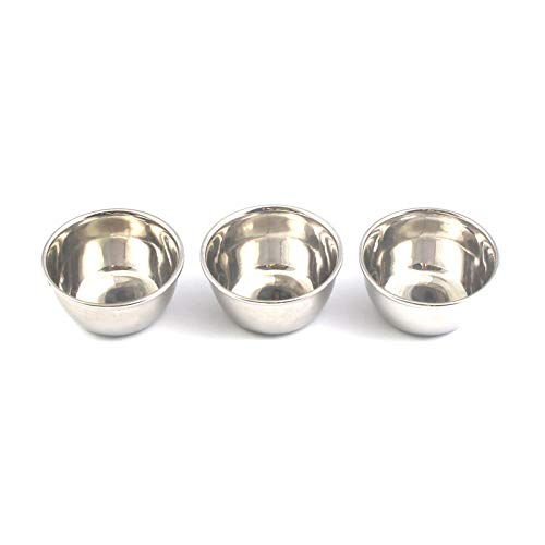 Set de 3 Tazones Dentales de Mezcla 4.5x2 pulg Acero miniatura 1