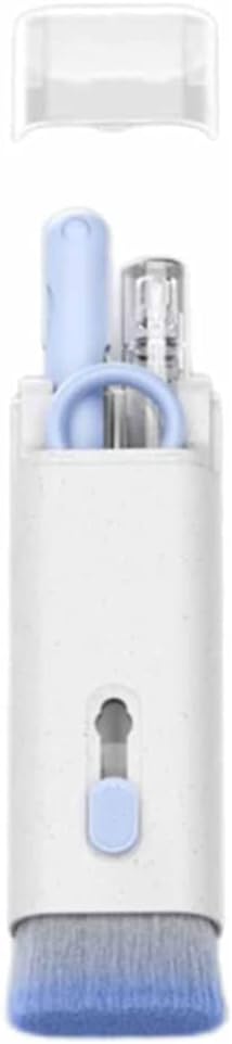 7-in-1 Electronics Cleaner Kit, Portable Keyboard and Headphone Cleaning Kit, Multifunctional Cleaning Tools for Wireless Headsets, Earbuds, Laptops, Etc. (Blue),Sieve