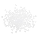 QUARKZMAN 200Stk Erhabene Schrankfront Abstandshalter 3/16"(4mm) Silikon Kugel Stabilisatoren Stopper Für Schrankfront Ausrichtung Spannungsverteilung Weiß