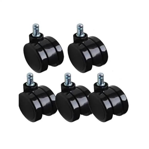 Roulette de chaise de bureau 2,5 pouces avec fixation clip pack de 5 - 2