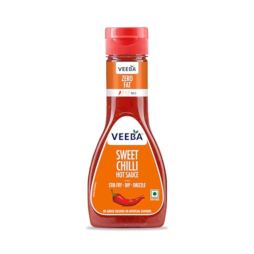 Image of Veeba Sweet Chilli Hot Sauce (350G) I No Artificial Flavour I Zero Fat I Vegan I Gluten Free