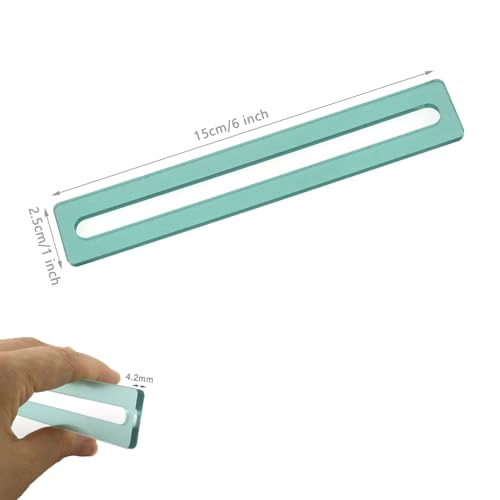 Pack de 4 guías para cartas Mahjong acrílico verde miniatura 2