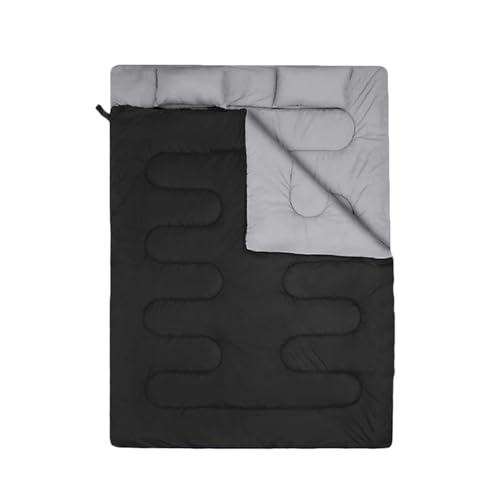 Saco de dormir doble para adultos, temporada 3 tamaño queen, con calefacción USB para clima frío, eléctrico para 2 personas para camping, senderismo y mochilero miniatura 6