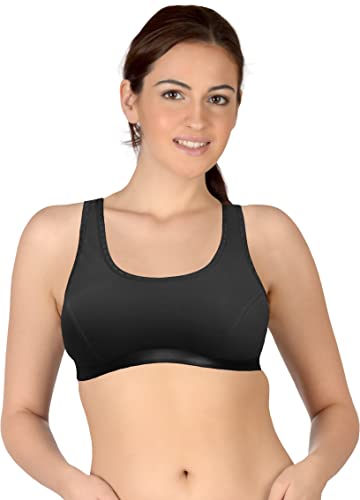 Image of Selfcare Women Cotton Blend Full Coverage Non Padded Sports Bra