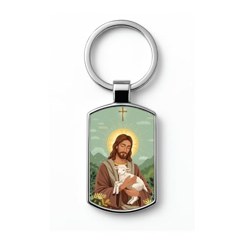 Image of Stylish Metal Keychains with Permanent Glossy Print - Inspirational Quotes & Spiritual Designs - Perfect Key chains for loved ones, Personal Use, Gifts & Return Gifts