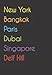 New York. Bangkok. Paris. Dubai. Singapore. Delf Hill.: Funny Notebook | Journal | Diary, 110 pages, A5, lined paper. For people loving Delf Hill.