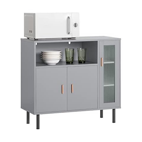 SoBuy FSB82-HG Küchenschrank Mikrowellenschrank Sideboard Cover