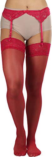 Image of ToBeInStyle Women's Lace Classic Elegant Sheer Garter Belt