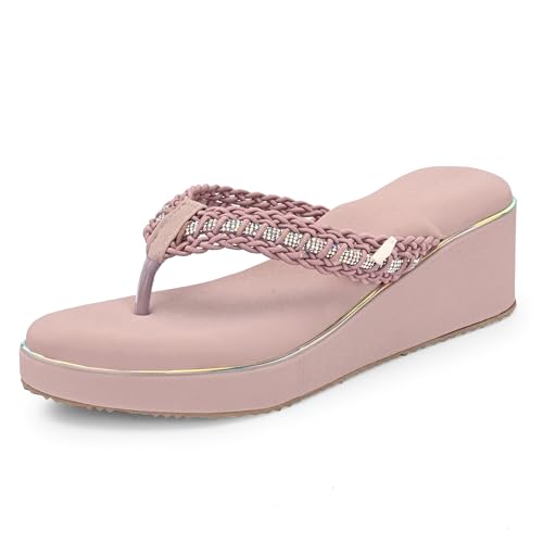 Image of Centrino Women's Classic Wedge Sandals |Elegant Stylish Slip-On Ladies Sandal|Trendy Heels - Perfect for Casual & Party | Lightweight and Durable Comfortable Footwear for Daily and Casual Use (9318)