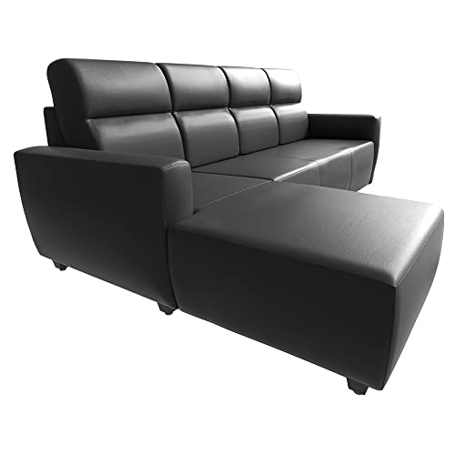 Image of Wakefit Sofa Set | 3 Year Warranty | Sofa 3 Seater, 3 Seater Sofa for Living Room, Wooden Sofa Set, 3 Seater + Left Aligned, Sofa for Living Room - Belize(Romance : Marble Grey)