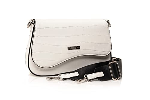 Sac à bandoulière asymétrique blanc Jocee and Gee Giovanna : idéal pour vos sorties