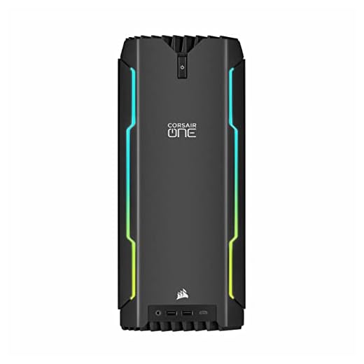 Corsair ONE i300 Compact Gaming PC (Intel Core i9-12900K CPU, NVIDIA GeForce RTX 3080 Graphics, 32GB Corsair Vengeance DDR5 Memory, Thunderbolt 4, Windows 11 Pro) Black