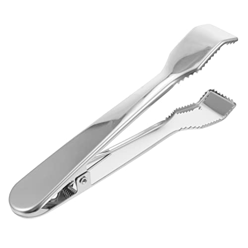 Alipis Pinza de Hielo Multifuncional Inoxidable con Dientes Resistente Ligera y Práctica para Cocina Bar y Buffet