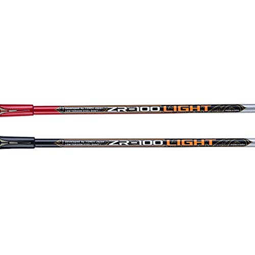 Image of Yonex ZR 100 Light Aluminum Blend Badminton Racquet with Full Cover, Set of 2 (Black /Red) & Mavis 200i Nylon Shuttle Cock, Pack of 6 (Yellow)