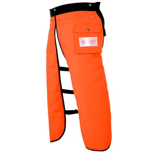 ZELARMAN Chainsaw Chaps, 8-Layer, Adjustable Belt, Small
