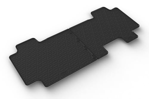 Tapis de caoutchouc Citroën Spacetourer et Peugeot Traveller Gledring pour 2ème rangée
