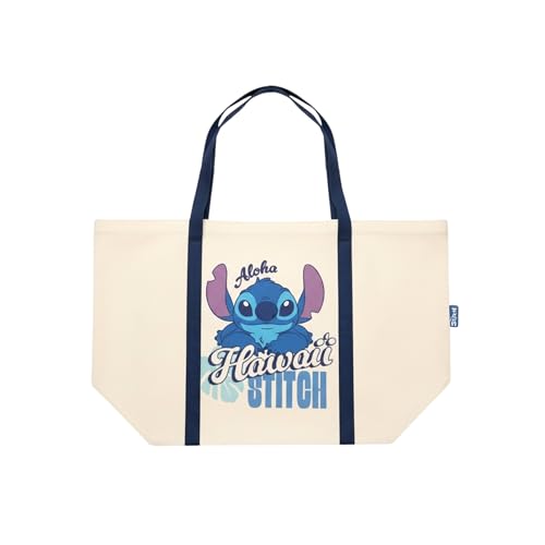 Sac bandoulière Stitch grand sac de plage en coton et cabas de courses