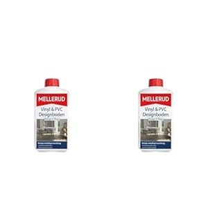 MELLERUD Vinyl & PVC Designboden Reiniger & Pflege Glänzend | 1 x 1 l | Zuverlässiges Reinigungsmittel zur Reinigung von Vinyl-, Design-, PVC- und Linoleumböden (Packung mit 2)