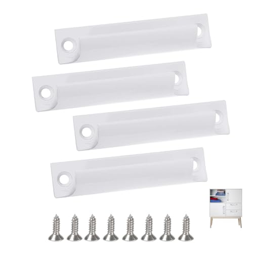 LUMOOM XQMMGO 4 tiradores para puerta de balcón exterior, tirador de puerta de patio, tirador de aleación de aluminio, tirador de cajón de armario, tirador de puerta corredera para ventanas, puertas