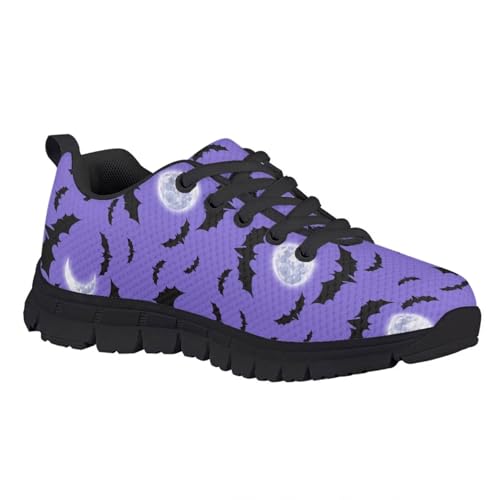 Mumeson Child's Sneaker Running Shoes,Lightweight Breathable Sports Tennis Shoes Platform Lace Up Flat Shoes Size 28-362