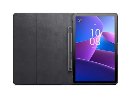 Lenovo - M10 Plus (3rd Gen) Folio Case (US) - 10-inch - Convertible Folio Stand - Built-in Pen Pouch - Sleep/Wake Function - Grey (Pen Sold Separately)