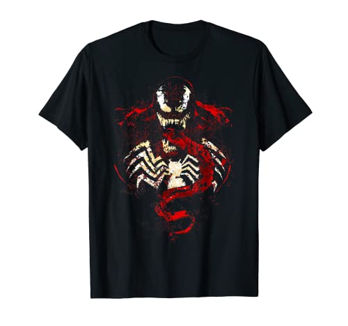 Marvel Venom Splatter Tongue Cut-Out Camiseta