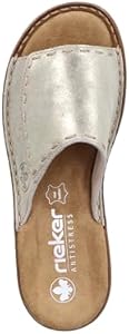 Rieker 60896 sandalen voor dames, beige, 40 EU