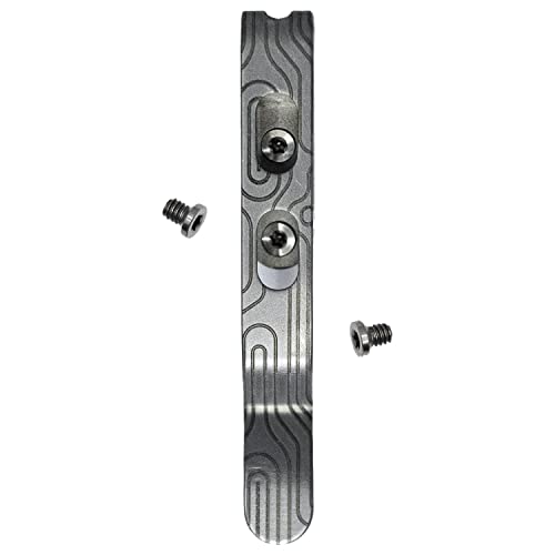 Donk! Pocket Clip for All Leatherman Free Series Multitools | P2, P4, T2, T4, K2, K4 | Titanium TC4 - Natural | Titanium Screws | 5 Custom Designs (Norwegian Wood Matte)