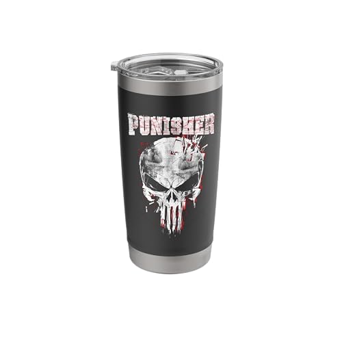 Marvel The Punisher Skull and Logo Stainless Steel Insulated Tumbler