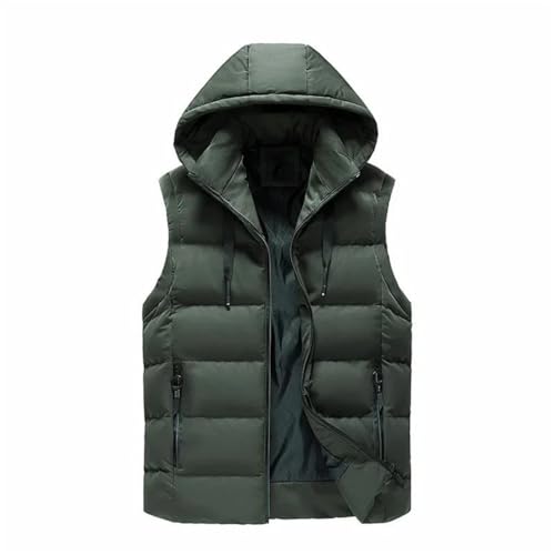 Doudoune sans manches matelassée à capuche chaude imperméable hiver - 7
