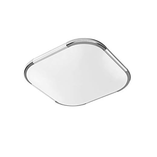 LVWIT Lámpara de Techo LED - 18W equivalente a 108W, Plafón LED de 1440 lúmenes, Color blanco cálido 3000K, No regulable - 30 x 30cm.