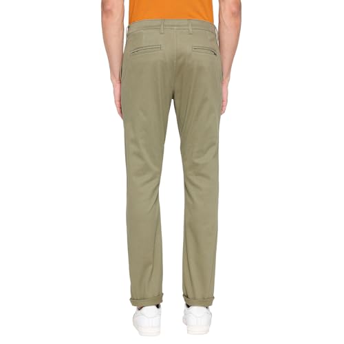 Image of Being Human Black Slim Fit Chinos for Men Clothing
