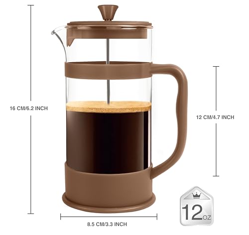 image for Utopia Kitchen 12 Ounce 0.35 Liter French Press Coffee Maker, Tea Make