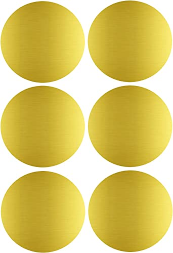 Image of True-Ally 400 Piece Gold Color 50mm (2 Inch) Round Dot Sticker Self Adhesive Labels Writable Surface for Kids Activity, File Classification, Calendar Planner (Gold Color)