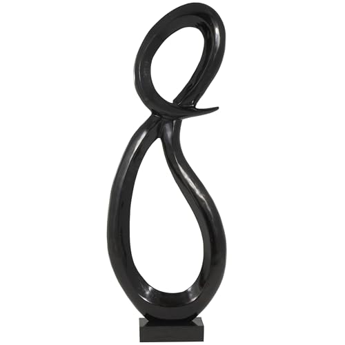 Deco 79 Aluminum Abstract Sculpture - Tall Looped Design