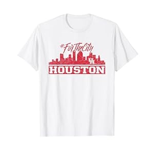 Houston Cougars Apparel For The City Skyline Neutral T-Shirt