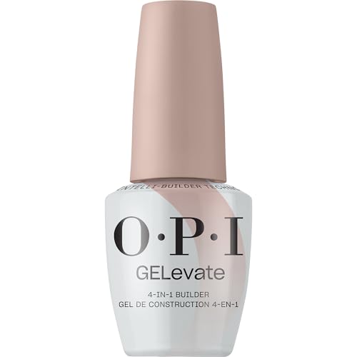 OPI GELevate 4-in-1 Nail Builder Gel | OPIm Flawless Clear Color | UV Cure Gel Builder Nail Polish | Vegan | 15 ML