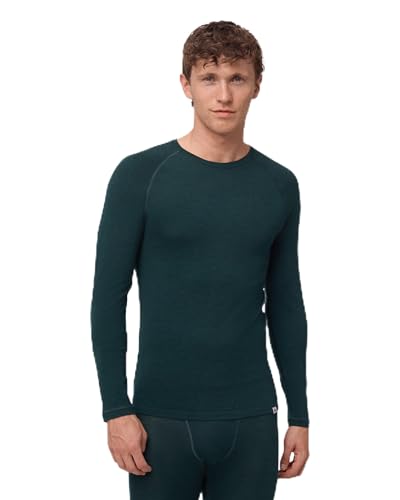 DANISH ENDURANCE Merino Wool Long Sleeve for Men, Thermal Top, Merino Wool Base Layer Underwear, with or Without a Zipper