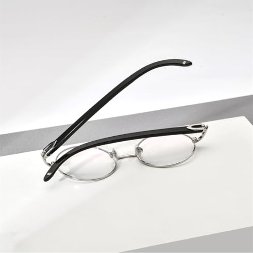 Montura de gafas cómoda para evitar fatiga con diseño redondo de lujo 4