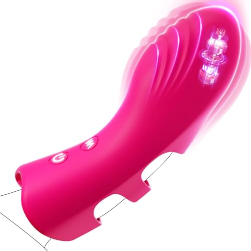 Finger Vibrator Sex Toys for Couples, Nipple Clitoral Precise Stimulator & Insertable G-spot Anal Bullet Vibabrator Adult Toys, 10 Vibrating Quiet Wearable Wand Vibrater Women Sex Toy for Foreplay