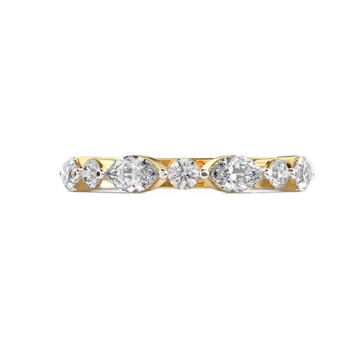 Bague arc linea moissanite argent 925 cadeau idéal pour anniversaire