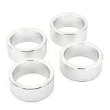 Lista de paquetes: Kit de espaciadores de elevación de 4 piezas plateado