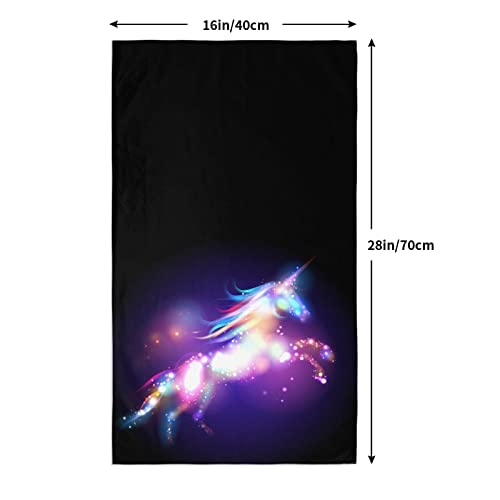 Vunko Galaxy Rainbow Unicorn Kitchen Dish Towel Soft Highly Absorbent Hand Towel Home Decorative Multipurpose For Bathroom Hotel Gym And Spa 15.7 X 27.5 Inches #TOP6