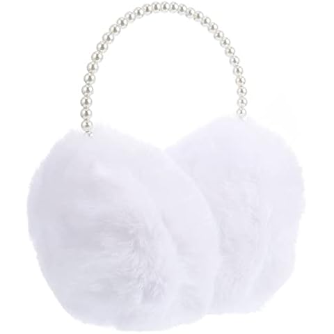 VALICLUD Pearl Headband Winter Earmuffs Cover