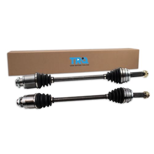 TRQ Rear Driver and Passenger Side CV Axle Assembly Set 2 Piece Compatible with 2009-2015 Honda Pilot AWD