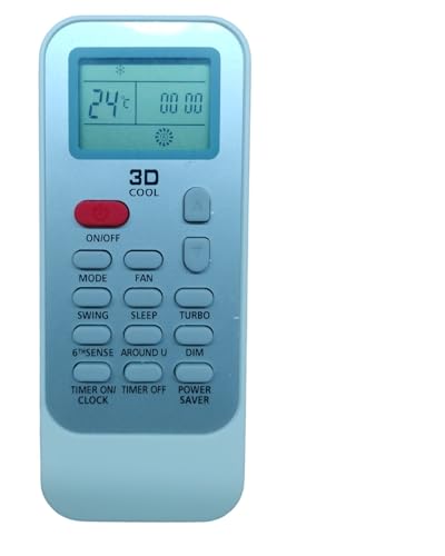 Image of Air Conditioner Remote Compatible with /Replacement for Whirlpool Ac Remote | Model -DG11J1-34 | Match with Your Existing Remote Before Placing The Order | Exactly Same Will Only Work