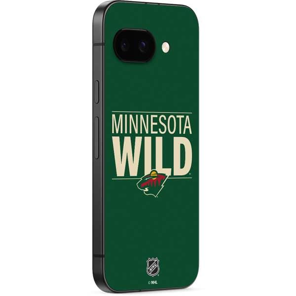 Skinit Decal Phone Skin Compatible with Google Pixel 9a - Officially Licensed NHL Minnesota Wild Lineup Design