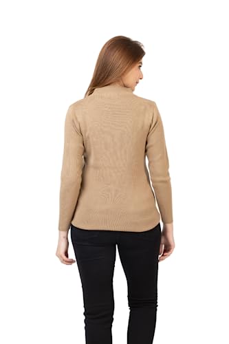 Image of TWENTY ME Winter Wear Casual Solid Acrylic Soft & Warm High Neck Skivvy for Women's