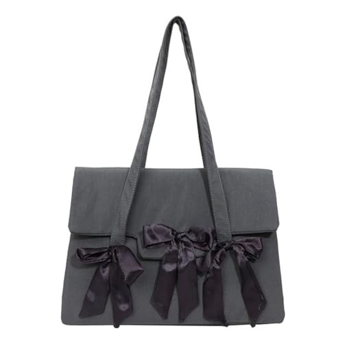 Sac à bandoulière en nylon grand volume avec noeuds pour femme active