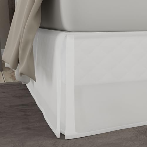 Today's Home Classic Tailored, Microfiber, 14" Drop Length Bed Skirt Dust Ruffle, King, White